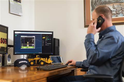 Smart Construction Remote in office