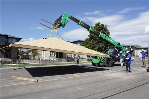 Sunbelt Rentals on location in the new series of Extreme Makeover: Home Edition