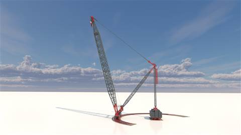 Mammoet's SK6,000 is a 6,000 tonne capacity super heavy lift ring crane