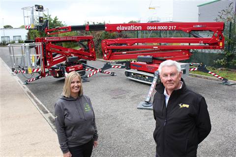 Elavation Platform's Mandy McClement-John and APS managing director Steve Couling