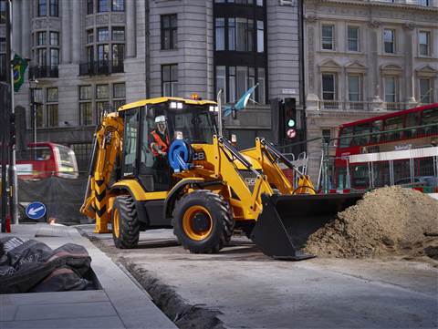 JCB's new compact backhoe loader, the 3CX.