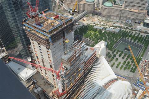 The first Wolff in Manhattan: With the construction of the core always several floors higher up than